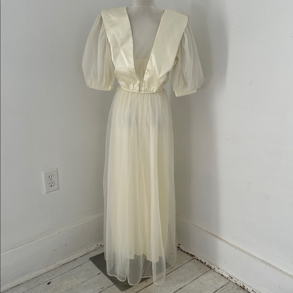 Vintage Victoria Secret 80s USA Made Angelic Peignoir Set - Picture 6 of 10